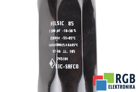KONDENSATORIUS FELSIC85 SIC-SAFCO 1500UF, 350V KONDENSATORIUS