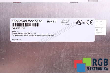 8B0C0320HW00.002-1 B&R AUTOMATION