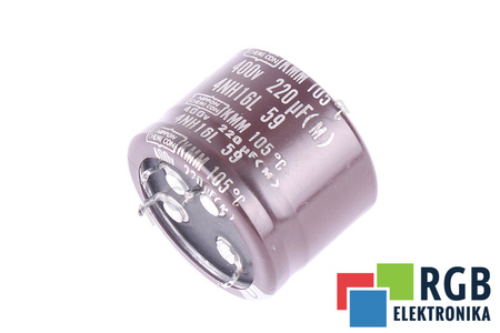 KONDENSATORIUS 4NH16L NIPPON 220UF, 400V KONDENSATORIUS