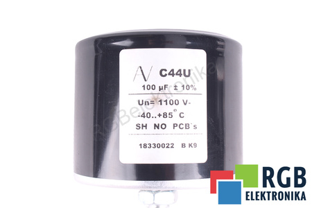 KONDENSATORIUS C44U KEMET AV 100UF, 1100V KONDENSATORIUS