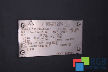 1PH6105-4NF40-Z SIEMENS Z:K10