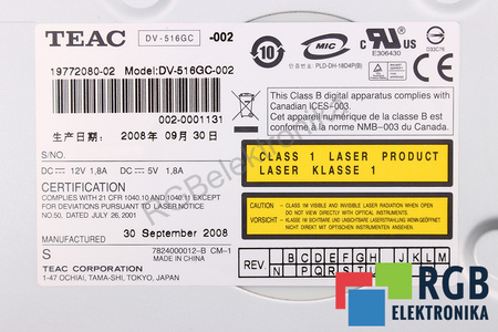 DV-516GC-002 TEAC DVD ROM