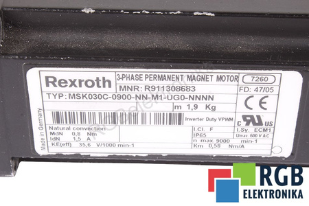 MSK030C-0900-NN-M1-UG0-NNNN BOSCH REXROTH R911308683