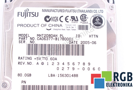 MHT2080AH FUJITSU 2.5" 80GB ATA/IDE