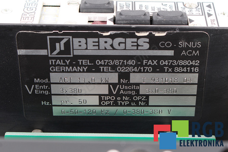 ACI11.0KW BERGES CO-SINUS