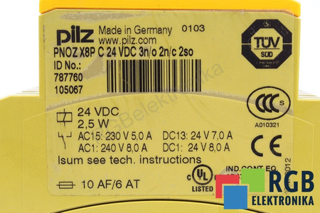 PNOZX8PC PILZ 787760 SAUGOS RELĖ