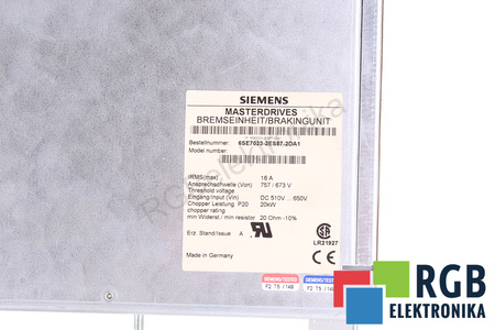 6SE7023-2ES87-2DA1 SIEMENS MASTERDRIVES BRAKINGUNIT