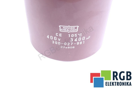 KONDENSATORIUS 300-027-981 NIPPON 3400UF, 400V