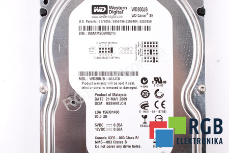 WD800JB WESTERN DIGITAL WD800JB-00JJC0