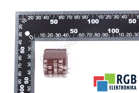KONDENSATORIUS 48E16L NIPPON 220UF, 400VDC, KMM105