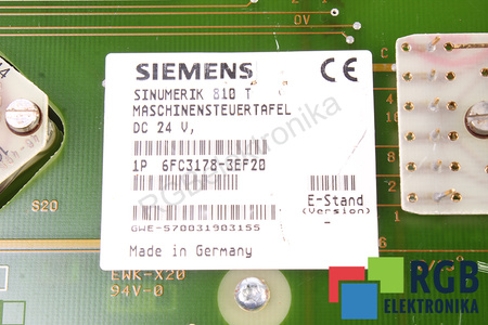 6FC3178-3EF20 SIEMENS SINUMERIK 810T KLAVIATŪRA SUGEDĘS – DALIMS
