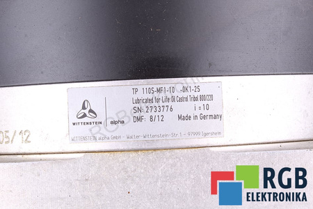 TP110S-MF1-10-0K1-2S WITTENSTEIN MOTION CONTROL PAVARA