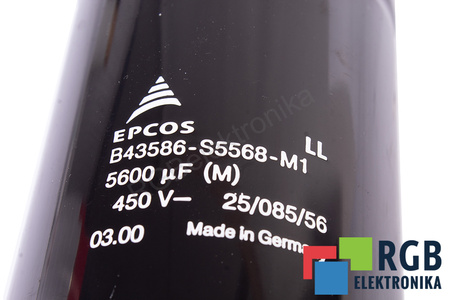 KONDENSATORIUS B43586-S5568-M1 EPCOS 5600UF, 450V