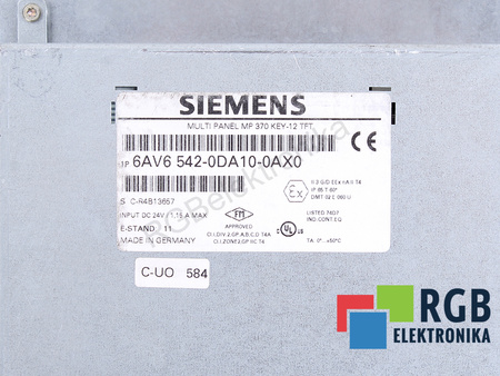 6AV6542-0DA10-0AX0 SIEMENS MP370 KEY-12 TFT