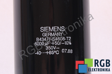 KONDENSATORIUS B43471-S4608-T2 SIEMENS 6000UF, 350VDC KONDENSATORIUS
