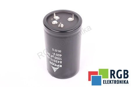 KONDENSATORIUS B43511-A9108-M7 EPCOS 40/085/56 1000UF, 400VDC KONDENSATORIUS