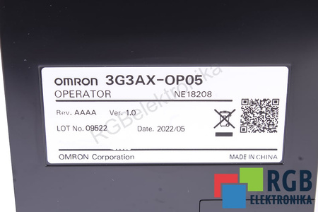 3G3AX-OP05 OMRON VALDYMO IR VALDYMO PULTAS