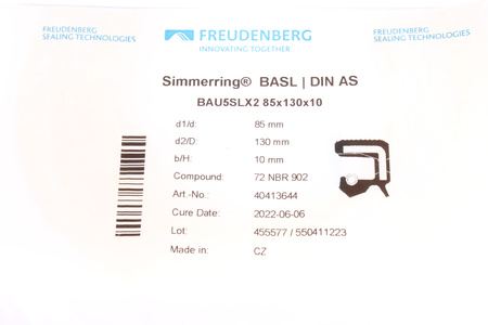 85X130X10 BAU5SLX2 FREUDENBERG PAKAVIMAS