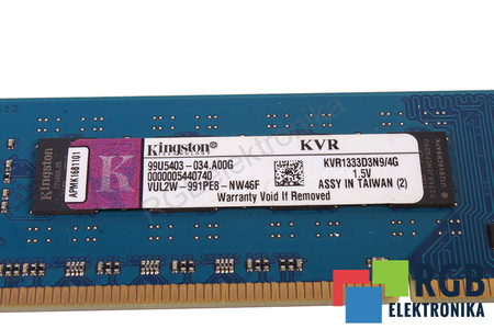 KVR1333D3N9/4G KINGSTON 99U5403-034.A00G