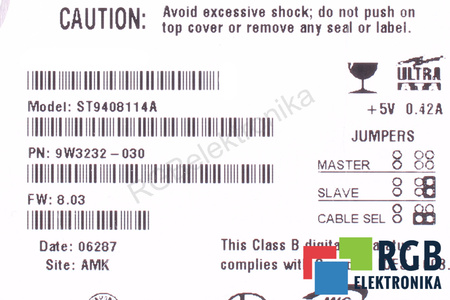 ST9408114A SEAGATE MOMENTUS 5400.2 40GB, ATA, 2.5", HDD