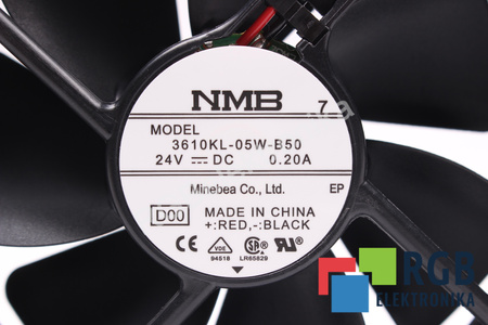 3610KL-05W-B50 MINEBEA 92X92X25MM, 24V, 0.2A VENTILIATORIUS