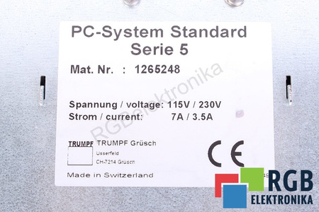 1265248 TRUMPF PC-SYSTEM STANDARD SERIE 5