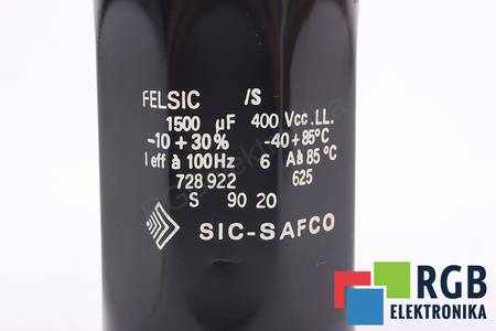 KONDENSATORIUS 1500UF450V SIC-SAFCO