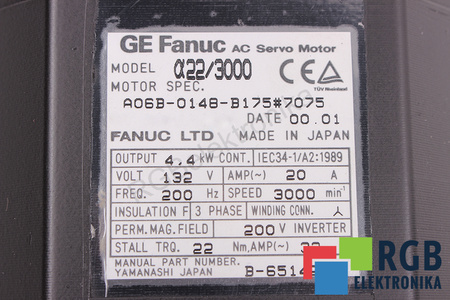 A06B-0148-B175#7075 FANUC A22/3000