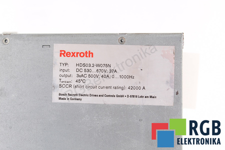 HDS03.2-W075N-HS12-01-FW BOSCH REXROTH R911190008 BE DANGTELIO
