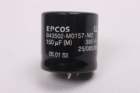 KONDENSATORIUS B43502-M0157-M2 EPCOS 150UF, 385VDC