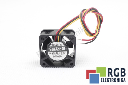 109P0424H6D01 SANYO DENKI SANACE40 40X40X20MM, 24V VENTILIATORIUS