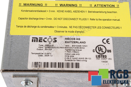 MBE3-50 MECOS TRAXLER VERS. BG10328-10NH