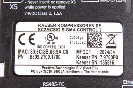 SC2MCSIO KAESER DĖŽUTĖS GALAS