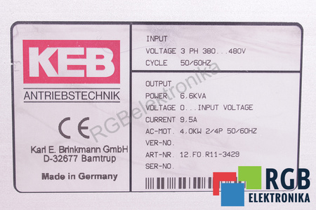 12.F0.R11-3429 KEB COMBIVERT