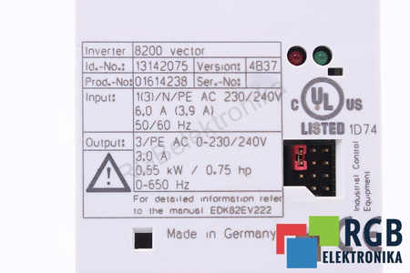 E82EV5512C LENZE 8200 VECTOR ID.-NO. 13142075