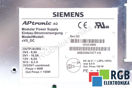 A5E30947477-H3 SIEMENS APTRONIC AG KOMPIUTERIO MAITINIMO ŠALTINIS
