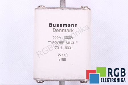 SAUGIKLIS 170L8031 BUSSMANN TYPOWER SILCU 550A, 1000V SAUGIKLIS