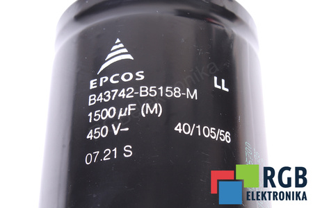 KONDENSATORIUS B43742-B5158-M EPCOS 1500UF, 450V