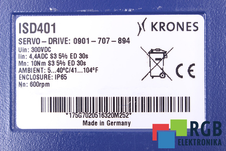 ISD401 KRONES 0901-707-894 PRIEKINIS LIEJIMAS