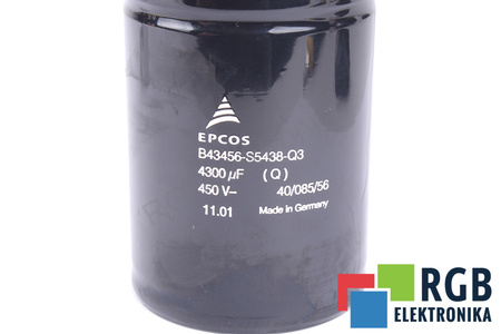 KONDENSATORIUS B43456-S5438-Q3 EPCOS 4300UF, 450V