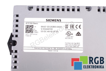 6AV2123-2GB03-0AX0 SIEMENS SIMATIC HMI KTP700 BASIC