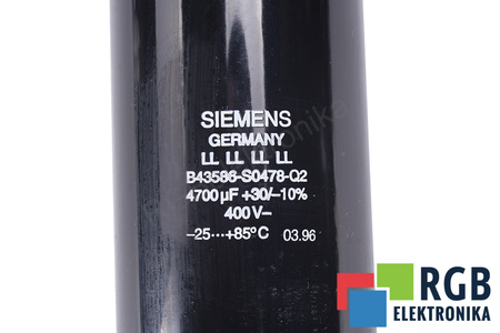 KONDENSATORIUS B43586-S0478-Q2 SIEMENS 4700UF, 400V