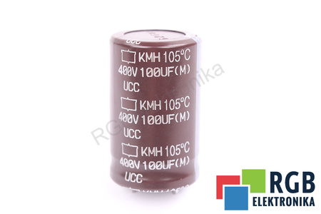 KONDENSATORIUS 100UF 400VDC UCC NIPPON