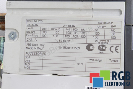 T4L250 ABB 1SDA054070R1 ATJUNGIKLIS