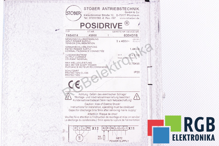 FAS4014 STOBER FAS 4000 43668 POSIDRIVE