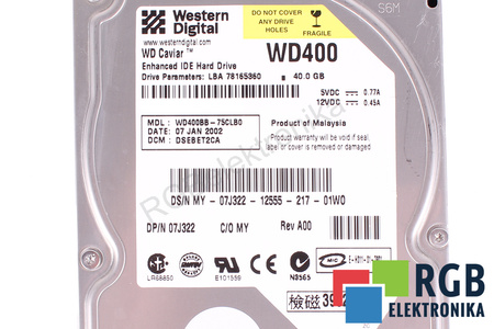 WD400BB-75CLB0 WESTERN DIGITAL WD400 40GB IDE