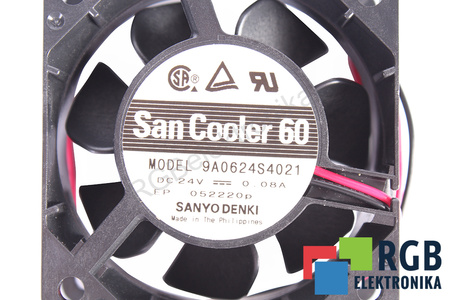 9A0624S4021 SANYO DENKI 60X60X25MM, 24V VENTILIATORIUS