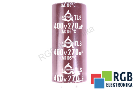 KONDENSATORIUS TLS400VS270M22X45 SAMYOUNG ELECTRONICS 270UF, 400V