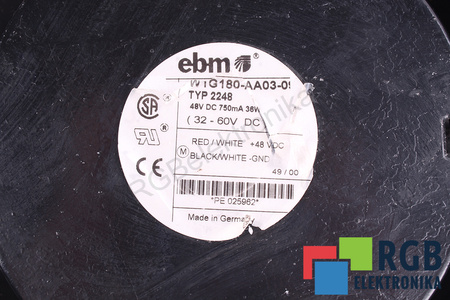 WIG180-AA03-09 EBM PAPST TYP 2248 VENTILIATORIUS