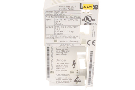 E82EV371_2B LENZE INVERTER 8200 VECTOR DĖŽĖ